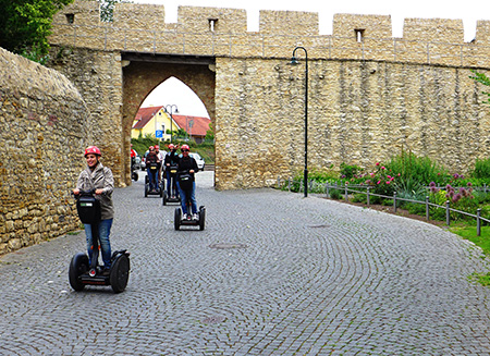 Segway Kaffee und Schloss